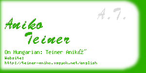 aniko teiner business card